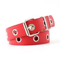 Fashion Woman Metal Hole Pin Buckle Belt Strap For Jeans Multicolor Nhpo134247 sku image 2