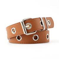 Fashion Woman Metal Hole Pin Buckle Belt Strap For Jeans Multicolor Nhpo134247 sku image 4