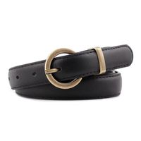 Fashion Woman Alloy Round Square Buckle Belt Strap For Jeans Multicolor Nhpo134249 sku image 4