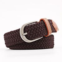 Fashion Woman Elastic Braided Pin Buckle Belt Strap For Jeans Multicolor Nhpo134266 sku image 4