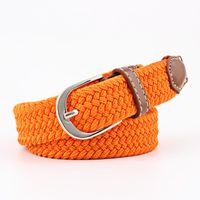 Fashion Woman Elastic Braided Pin Buckle Belt Strap For Jeans Multicolor Nhpo134266 sku image 12