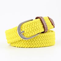 Fashion Woman Elastic Braided Pin Buckle Belt Strap For Jeans Multicolor Nhpo134266 sku image 16