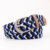 Fashion Woman Elastic Braided Pin Buckle Belt Strap For Jeans Multicolor Nhpo134266 sku image 17
