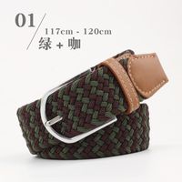 Fashion Woman Elastic Braided Pin Buckle Belt Strap For Jeans Skirt Multicolor Nhpo134269 sku image 3