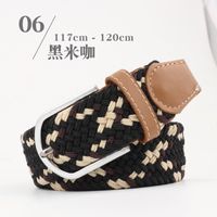 Fashion Woman Elastic Braided Pin Buckle Belt Strap For Jeans Skirt Multicolor Nhpo134269 sku image 8