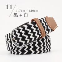 Fashion Woman Elastic Braided Pin Buckle Belt Strap For Jeans Skirt Multicolor Nhpo134269 sku image 13