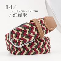 Fashion Woman Elastic Braided Pin Buckle Belt Strap For Jeans Skirt Multicolor Nhpo134269 sku image 16