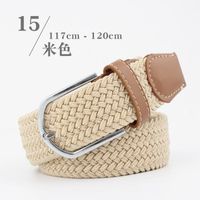 Fashion Woman Elastic Braided Pin Buckle Belt Strap For Jeans Skirt Multicolor Nhpo134269 sku image 2