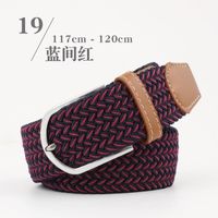 Fashion Woman Elastic Braided Pin Buckle Belt Strap For Jeans Skirt Multicolor Nhpo134269 sku image 19