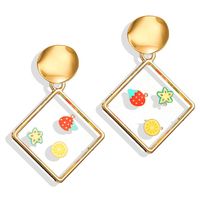 Creative Simple Epoxy Fruit Shaped Alloy Earrings Nhpj134493 sku image 1