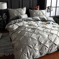 Softest 3 Piece Set  Washed Silk Bed Comforter Duvet Cover Pillowcase Twin / Queen / King Nhsp134580 main image 3
