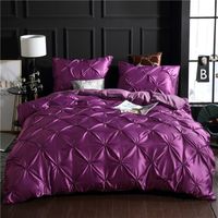 Softest 3 Piece Set  Washed Silk Bed Comforter Duvet Cover Pillowcase Twin / Queen / King Nhsp134580 main image 13
