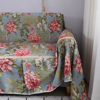 Comfortable Flower Print Sofa Cover Towel Slipcover Cushion For Multiple Seats Nhsp134612 main image 5