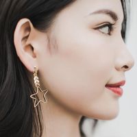 Temperament Simple Asymmetric Tassel Earrings Nhll134708 main image 4