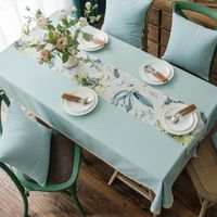 Fashion Cotton And Linen Solid Color Lace Tablecloth Kitchen Living Room Multi Types Nhsp134596 sku image 5