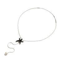Womens Starfish Plating Metal Necklaces Nhll134794 sku image 1