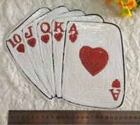 English Alphabet Playing Cards, Straight Flush, Sequins, Sequins, Patches Nhlt135109 main image 4