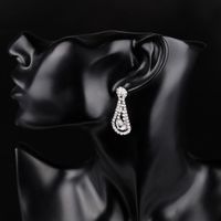 Europäische Und Amerikanische Übertriebene Lange Ohrringe Grenz Überschreitend Exklusiv Für Braut Hohle Ohrringe Mode Persönlichkeit Diamant Ohrringe Spot main image 4