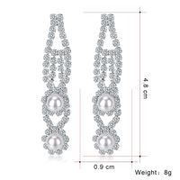 Fashion Alloy Cutout Beads And Rhinestone Earrings Nhdr135127 main image 6