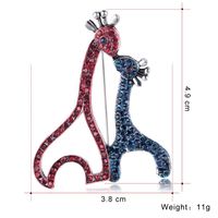 Approvisionnement D'usine Spot Coréenne Mignon Nouveau Animal Broche Personnalisé Creative Coloré Girafe Corsage main image 3