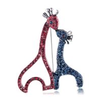 Hersteller Liefern Auf Lager Koreanische Niedliche Neue Tier Brosche Persönlichkeit Kreative Farbe Giraffe Corsage main image 7