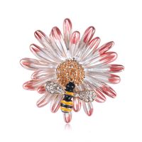Fashion Bee Flower Alloy Brooch Nhdr135161 main image 1