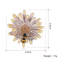 Fashion Bee Flower Alloy Brooch Nhdr135161 main image 3