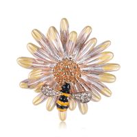 Fashion Bee Flower Alloy Brooch Nhdr135161 main image 5