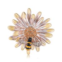 Fashion Bee Flower Alloy Brooch Nhdr135161 sku image 2