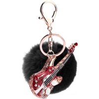 Fashion Rex Rabbit Hair Ball Keychain Nhmm135254 sku image 8