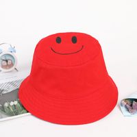 Double-sided Cute Cartoon Smiley Fisherman Hat Visor Sun Protection Cap Nhxb135265 sku image 2