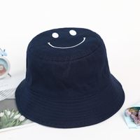 Double-sided Cute Cartoon Smiley Fisherman Hat Visor Sun Protection Cap Nhxb135265 sku image 3