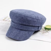 Sombrero De Gorro Azul Marino Con Tendencia Minimalista Casual. Nhxo135338 sku image 6