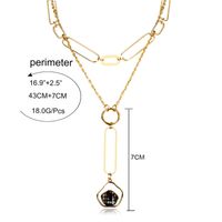 Womens Floral Electroplated Aluminum Necklaces Nhct130492 main image 6