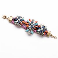 Womens Floral Rhinestone Alloy Bracelets &amp; Bangles Nhqd130526 main image 2