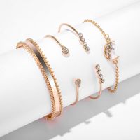 Womens Heart Plating Alloy Bracelets &amp; Bangles Nhgy130529 main image 5