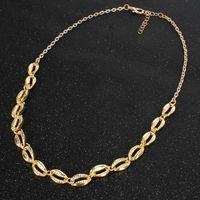 Simple And Versatile National Wind Wave Simian Alloy Shell Necklace Nhct130580 main image 3