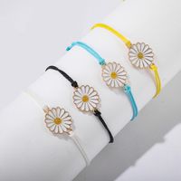 Simple Handmade Chrysanthemum Sun Flower Woven Bracelet Nhgy130592 main image 3