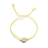 Simple Handmade Chrysanthemum Sun Flower Woven Bracelet Nhgy130592 main image 5