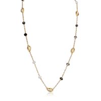 Simple Shell Glass Beads Link Mix Alloy Necklace Nhct130621 sku image 1