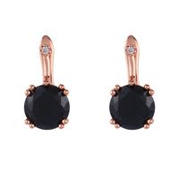 2021 Nouveau Boucles D'oreilles Or Rose Zircon Boucles D'oreilles Exquis Grand Diamant Boucles D'oreilles Doux Oreille Clip Erq32 sku image 5