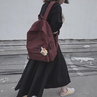 Fashion Canvas Solid Color Backpack Multicolor Nhhx135826 main image 3