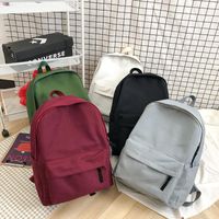Fashion Canvas Solid Color Backpack Multicolor Nhhx135826 main image 5