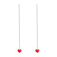 Fashion Red Love Cold Wind Alloy Earrings Nhll135907 main image 6