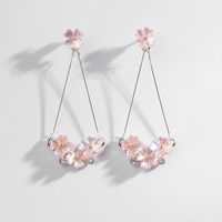 Simple Fleur Baroque Boucles D'oreilles Boucles D'oreilles Femelle Tempérament Longue Sauvage 2019 Nouveau À La Mode Haute Sens Français Célébrité Internet main image 7