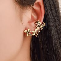 Fashion Women Metal Leaves Single Ear Cuff Clip Earrings Alloy Alloyen Nhdp136128 main image 1