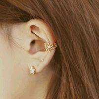 Wholesale Jewelry Geometric Alloy Artificial Rhinestones Plating Earrings main image 1