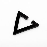 Européen Et Américain Personnalisé Exagéré Métal Triangle Oreille Clip Commerce Extérieur Oreille Clip Boucles D'oreilles 2 Yuans Boutique Décrochage Ornement En Gros main image 4