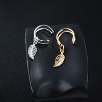 Fashion Women Metal Leaves Single Ear Cuff Clip Earrings Alloy Alloyen Nhdp136154 main image 4
