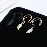 Fashion Women Metal Leaves Single Ear Cuff Clip Earrings Alloy Alloyen Nhdp136154 main image 5